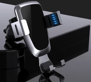 Hurtel Grawitacyjny uchwyt samochodowy do smartfona na kratkę nawiewu srebrny (YC08) - Uchwyty samochodowe do telefonów Hurtel Grawitacyjny uchwyt samochodowy do smartfona na kratkę nawiewu srebrny (YC08) - Uchwyty samochodowe do telefonów - miniaturka - grafika 10