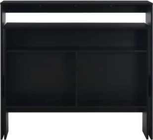 vidaXL Stół barowy z 2 blatami, czarny, 130 x 40 x 120 cm - Stoły - miniaturka - grafika 5