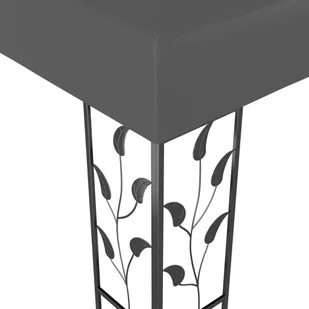 vidaXL Altana z podwójnym dachem, 3x4 m, antracytowa - Altany ogrodowe - miniaturka - grafika 5