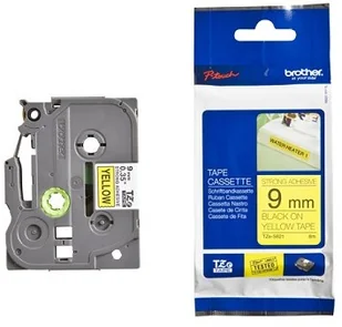 Brother TZ-S621/TZe-S621 9mm x 8m extr.adh czarny druk/żółty podkład taśma zamiennik TZeS621 - Etykiety do drukarek - miniaturka - grafika 5
