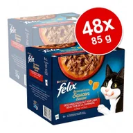 Mokra karma dla kotów - Purina Felix Sensations w sosie, 24 x 85 g - Mięsna różnorodność - miniaturka - grafika 1