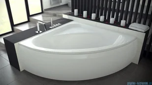 Besco Luksja 148x148cm wanna symetryczna + obudowa + syfon (#WAL-150-NS/OAL-150-NS/19975) - Wanny - miniaturka - grafika 4