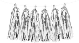 PartyDeco Girlanda frędzle, srebrny TG1-018M - Gadżety dla niej i dla niego - miniaturka - grafika 3