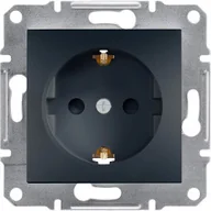 Gniazdka elektryczne - Schneider Asfora gniazdo Schuko podtynkowe pojedyncze z przesłonami antracyt EPH2900271 - miniaturka - grafika 1