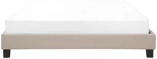 Beliani Łóżko beżowe tapicerowane ze stelażem 180 x 200 cm ROANNE - Łóżka - miniaturka - grafika 3