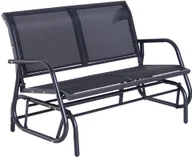 Ławki ogrodowe - Outsunny HUŚTAWKA ŁAWKA OGRODOWA 2-OSOBOWA METALOWA - miniaturka - grafika 1
