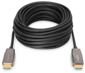 Akcesoria do monitorów - Digitus Kabel połączeniowy hybrydowy AOC HDMI 2.1 Ultra High Speed 8K/60Hz UHD HDMI A/HDMI A M/M 30m Czarny - miniaturka - grafika 1
