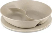 Miski i półmiski - Koziol Miska Connect Separee Organic Nature piaskowa z przykrywką 7278700 - miniaturka - grafika 1