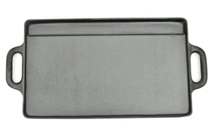 vidaXL Grill żeliwny, płyta żeliwna dwustronna (2szt) - Garnki - miniaturka - grafika 2