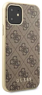 Guess 4G Charms Collection etui do iPhone 11 brązowy GUHCN61G4GB - Etui i futerały do telefonów - miniaturka - grafika 5