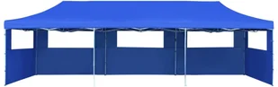 vidaXL Składany namiot z 5 ścianami bocznymi, 3 x 9 m, niebieski 44978 - Pawilony ogrodowe - miniaturka - grafika 16