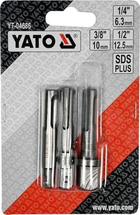 Yato ZESTAW ADAPTERÓW SDS-PLUS DO NASADEK-1/4,3/8,1/2 YT-04686 ZYSKAJ RABAT 30 ZŁ YT-04686 - Wkręty - miniaturka - grafika 3