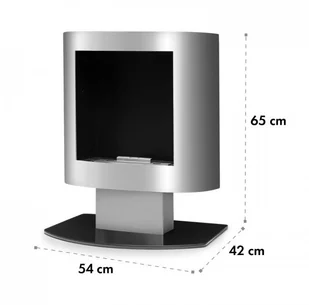 OneConcept OneConcept Phantasma Tower, kominek na etanol, bezpieczny palnik, zasuwa do gaszenia płomienia, kolor czarny GDI9-Phantasma-Tower - Biokominki - miniaturka - grafika 8
