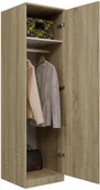 Szafy - SZAFA GARDEROBA DRZWI PÓŁKI SD-50 DĄB SONOMA - miniaturka - grafika 1