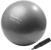 Piłki do ćwiczeń - HMS PIŁKA GIMNASTYCZNA ANTI-BURST YB02 75CM GRAY - miniaturka - grafika 1