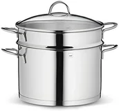 Rondle - Kela CAILIN garnek do makaronu, stal nierdzewna, srebrny, 24 cm CM 10991 - miniaturka - grafika 1