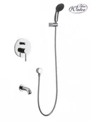 Zestawy prysznicowe - Blue Water ZESTAW WANNOWY PODTYNKOWY Z WYLEWKĄ DEN-ZWP.200C 5901730611526 - miniaturka - grafika 1