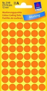 Avery Zweckform Etykiety pomarańczowe neonowe kółka do zaznaczania 12mm Zweckform 3148 - Etykiety samoprzylepne i bloki etykiet - miniaturka - grafika 4