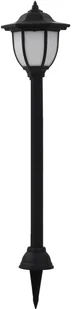 vidaXL Zewnętrzne lampy solarne LED, 3 szt., czarne - Lampy ogrodowe - miniaturka - grafika 3