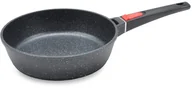Patelnie - Maestro Patelnia głęboka ze zdejmowaną rączką Granit 24 cm MR-4724 - miniaturka - grafika 1