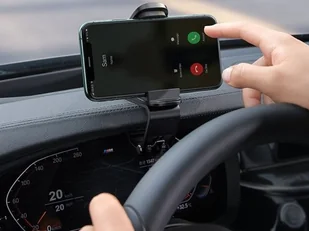 Baseus Uchwyt samochodowy Big Mouth Pro na deskę rozdzielczą klips czarny SUDZ-A01 - Uchwyty samochodowe do telefonów - miniaturka - grafika 10