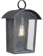 Lampy ogrodowe - Feiss Ogrodowa LAMPA ścienna HODGES FE/HODGES/L Elstead elewacyjna OPRAWA zewnętrzna klatka IP44 przecierany szary FE/HODGES/L - miniaturka - grafika 1