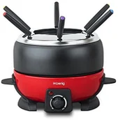 Zestawy do fondue - h.koenig H. Koenig alp1800 zestaw do fondue, 6 osób elektrycznych, 2 L, 800 W, czerwony/czarny ALP1800 - miniaturka - grafika 1