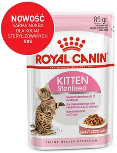 Royal Canin Kitten Sterilised sos) 12x85g - Mokra karma dla kotów - miniaturka - grafika 2