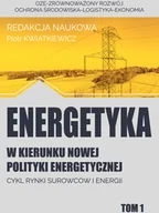 Nauki przyrodnicze - Fundacja na rzecz Czystej Energii Energetyka w kierunku nowej polityki energetycznej t.1 praca zbiorowa - miniaturka - grafika 1