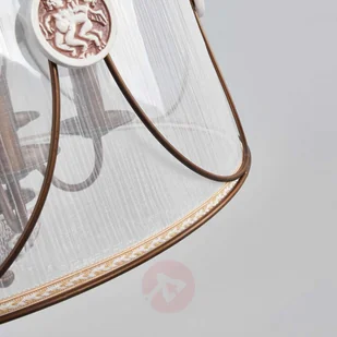 Lampa wisząca Letizia z prześwitującą organzą - Lampy sufitowe - miniaturka - grafika 5