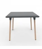 Stoły - Resol Stół Wood New Flash 90 Dark Grey 4398 - miniaturka - grafika 1