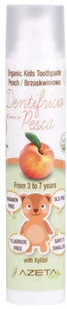 AZETA Azeta Bio Organiczna brzoskwiniowa pasta do zębów dla dzieci w wieku 3-7 lat 50ml Azeta - pasta dla dzieci brzoskwiniowa - Pasty do zębów - miniaturka - grafika 2