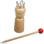 Nożyce kuchenne - Rayher Hobby 62439000 poduszka na igły z igłą drewniane, 2,4 cm średnica otworu FSC 100%, 7,5 cm, 4 oczka, 1 cm, torba SB 1 zestaw 62439000 - miniaturka - grafika 1