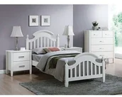 Łóżka - Signal Łóżko LIZBONA Biały, 90x200 cm LIZBONA90 - miniaturka - grafika 1