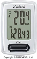 Liczniki rowerowe - Cateye komputer koło Velo Wireless Biały CC-vt230 W FBA_3524093_Blanc - miniaturka - grafika 1