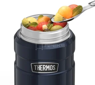 Thermos King 0,47l oryginalny profesjonalny termos na jedzenie z łyżką - miedziany THR128088 - Termosy - miniaturka - grafika 5