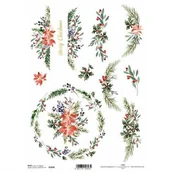 Decoupage - ITDCollection Papier ryżowy do decoupage 297x210 mm - świąteczne dekory R1476 - miniaturka - grafika 1