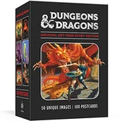 Pozostałe książki - Clarkson Potter Dungeons & Dragons 100 Postcards: Archival Art from Every Edition: 100 Postcards (Dungeons & Dragons - miniaturka - grafika 1