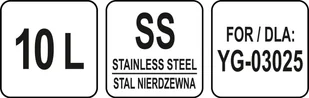 YATO Misa zapasowa 10l do miksera YG-03025 Yato YG-03125 - Akcesoria i części do robotów kuchennych - miniaturka - grafika 2