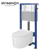 Stelaże i zestawy podtynkowe do WC - Cersanit Zestaw podtynkowy AQUA 52 miska INVERTO STREAM ON przycisk biały S701-423 S701-423 - miniaturka - grafika 1