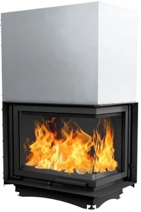 Wkład narożny Amelia 25 prawy Bs gilotyna Dolot - Wkłady kominkowe - miniaturka - grafika 3