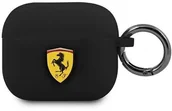 Akcesoria do słuchawek - Ferrari Ferrari FEA3SILBK AirPods 3 cover czarny/black Silicone hurtel-74873-0 - miniaturka - grafika 1