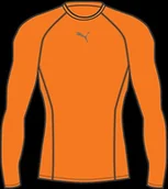 Gadżety dla kibiców - Puma ligi Base Layer Tee LS Shirt, pomarańczowa, m 655920 08 - miniaturka - grafika 1