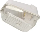 Lampy sufitowe - 7041S, oprawa oświetleniowa, 60W, E27, IP54, IK10, klosz poliwęglan, podstawa bakelitowa A1300-P - miniaturka - grafika 1