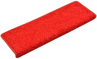 vidaXL Nakładki na schody, 15 szt., 65x25 cm, czerwone - Dywany - miniaturka - grafika 8