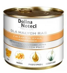 Dolina Noteci Dolina Noteci Premium Pies Mały Bażant dynia i makaron puszka 185g - Sucha karma dla kotów - miniaturka - grafika 5