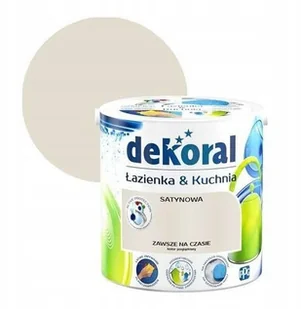Dekoral Farba satynowa $271azienka i Kuchnia zawsze na czasie 2 5 l 390168 - Farby wewnętrzne - miniaturka - grafika 2