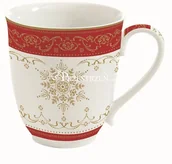 Kubki - Nuova Cer Easy life r2s KUBEK PORCELANOWY Śnieżynka - Hermitage 300 ml ŚWIĄTECZNY 1074 HERM - miniaturka - grafika 1