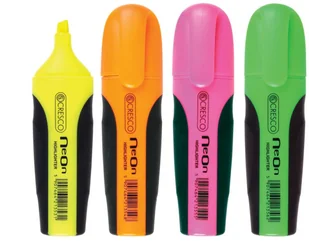 CRESCO Zakreślacz NEON 4 kolory . - Przybory szkolne - miniaturka - grafika 2