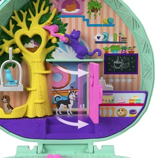 Mattel Polly Pocket Kompaktowe Zestawy Hedgehog Cafe FRY35 GTN15 - Lalki dla dziewczynek - miniaturka - grafika 8